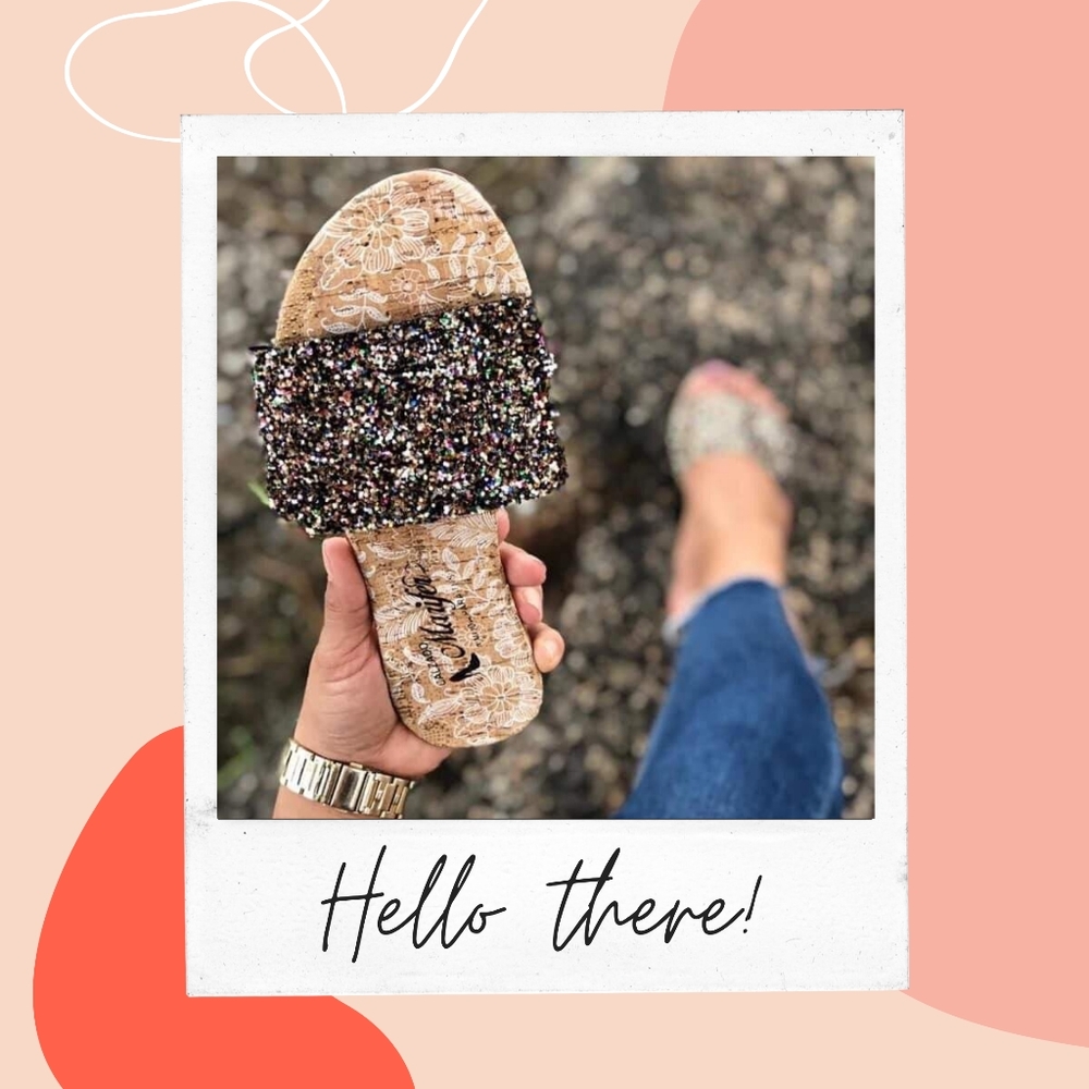 Glitter Sandal made in Mexico